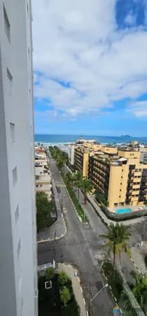 Apartamento vista para o mar varanda com churrasqueira Enseada Guarujá