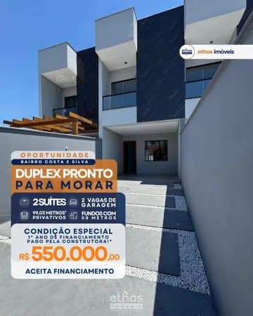 Duplex 2 Suítes à Venda no Costa e Silva – Joinville