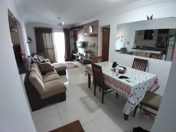 Apartamento 2 dormitorios, 1 suite, 2 vagas, Caiçara, Praia Grande-SP