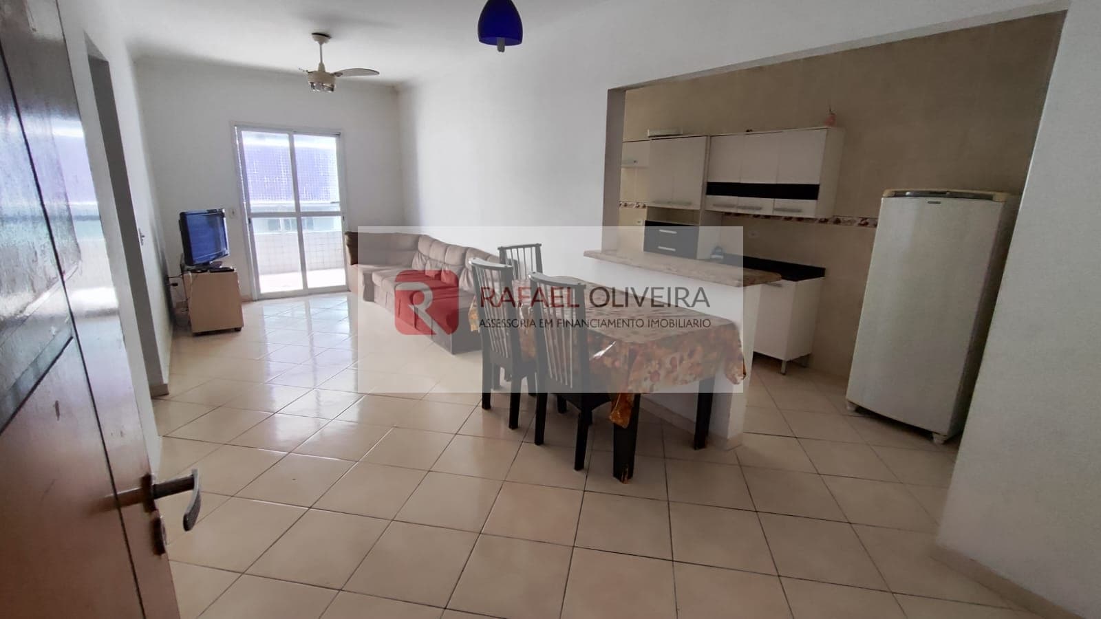 Apartamento 2 dormitorios, 1 suite, 1 vaga, 85m² - Maracanã, Praia Grande-SP