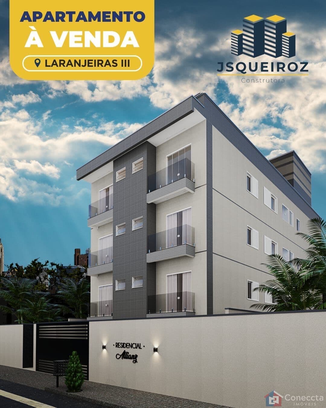 Apartamento à Venda no Bairro Laranjeiras em Patos de Minas | 2 Quartos, Suíte e 60m²