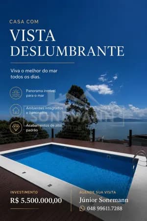 Casa de Condomínio em Florianópolis - Cacupé