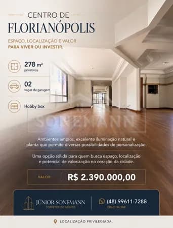 Apartamento em Florianópolis - Centro