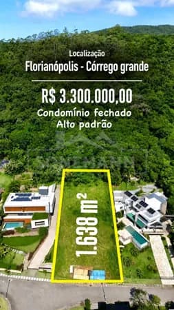 Lote/Terreno em Florianópolis - Córrego Grande