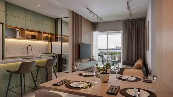 Apartamento com 02 dormitorios senso 01 suite no Centro de Içara/SC