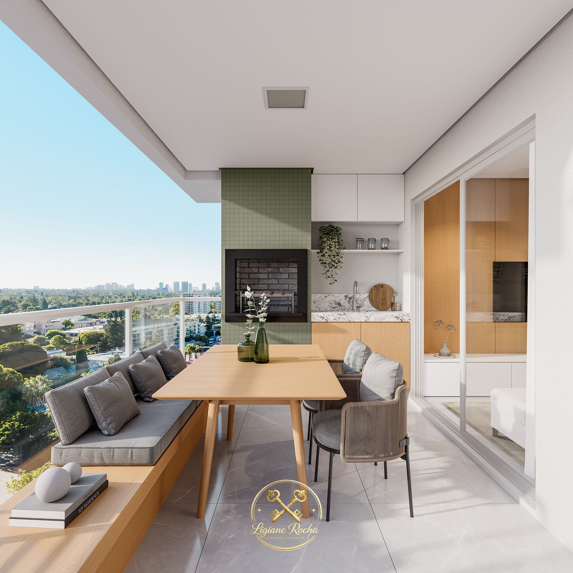 Apartamento Alto Padrão em Criciúma com área de lazer