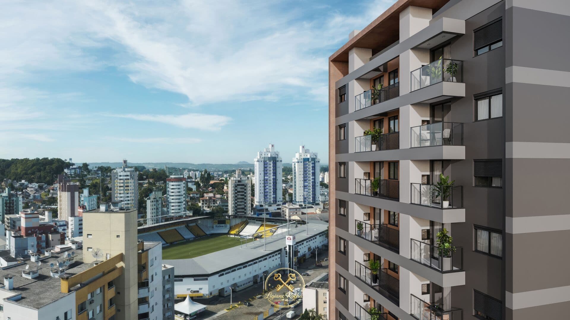 Apartamento Alto Padrão a 220m do estadio Heriberto Hulse