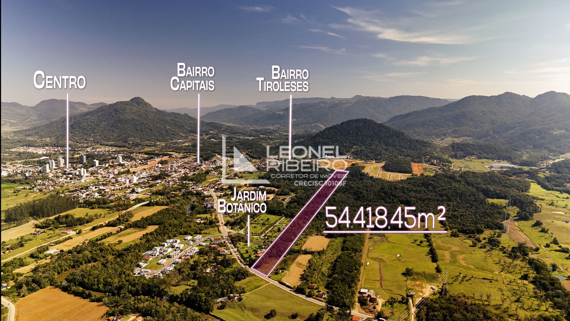 Terreno à venda com 54.418,45 m² no bairro Das Capitais em Timbó-SC