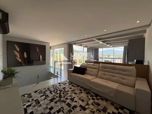 Apartamento cobertura duplex com 3 dormitórios (suítes) à venda, 184 m² no bairro Das Capitais em Timbó-SC