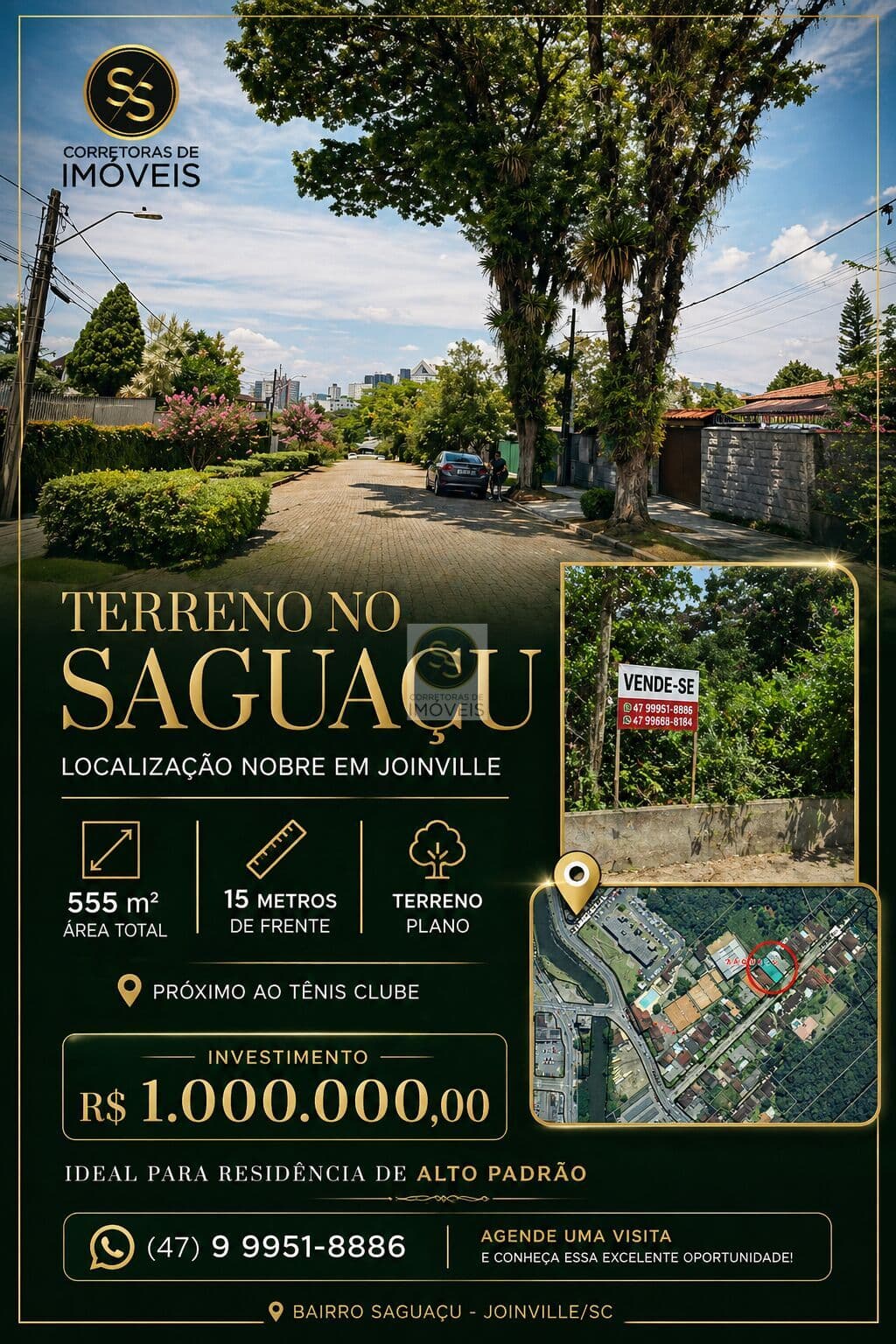 🏞️ Terreno Plano à Venda no Prestigiado Bairro Saguaçu, Joinville/SC