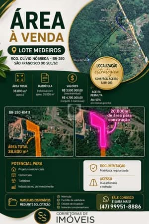 Área à Venda – Lote Medeiros | São Francisco do Sul/SC