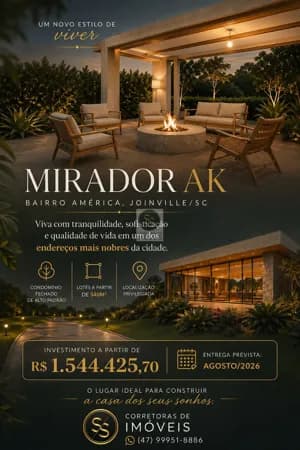 Condomínio Fechado Mirador AK – Bairro América, Joinville/SC