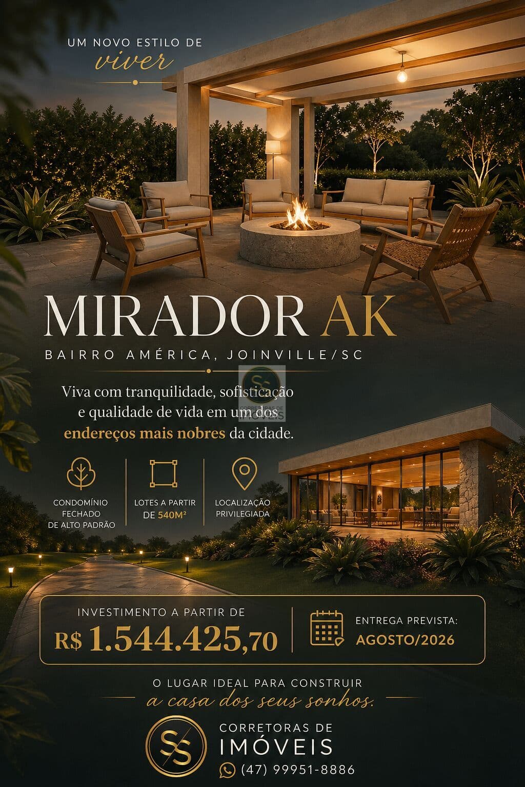 Condomínio Fechado Mirador AK – Bairro América, Joinville/SC