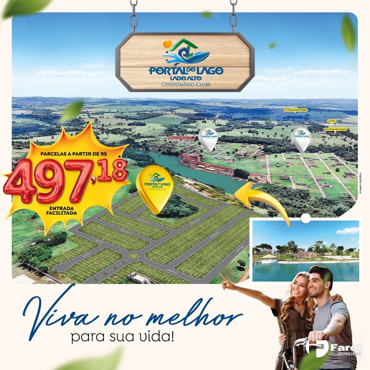 Lote em Condomínio Portal do Lago Lado Alto