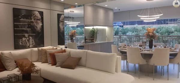 Apartamento com 125m² - 3 Suítes ou 4 Quartos - Varanda Gourmet e 2 Vagas | LIVING WELLNESS ACLIMAÇÃO | Lazer Completo com Quadra de Tênis.