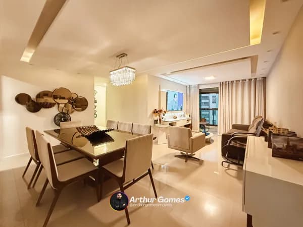 Apartamento Mobiliado em Piedade com 120 m², 3 quartos e Vista mar - Edf Acqua Prince