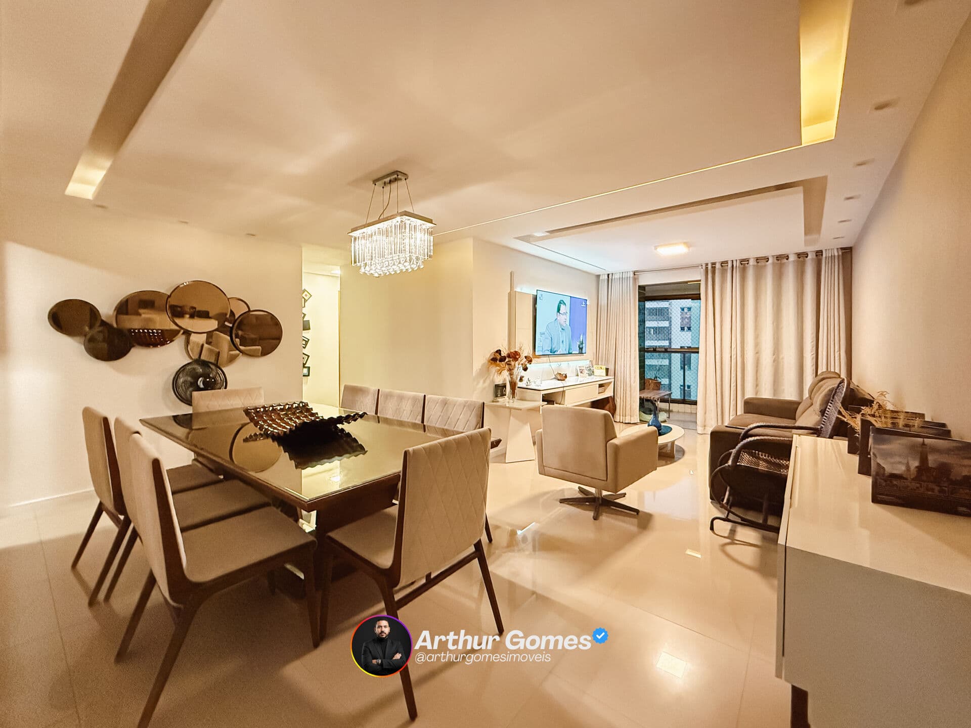Apartamento Mobiliado em Piedade com 120 m², 3 quartos e Vista mar - Edf Acqua Prince