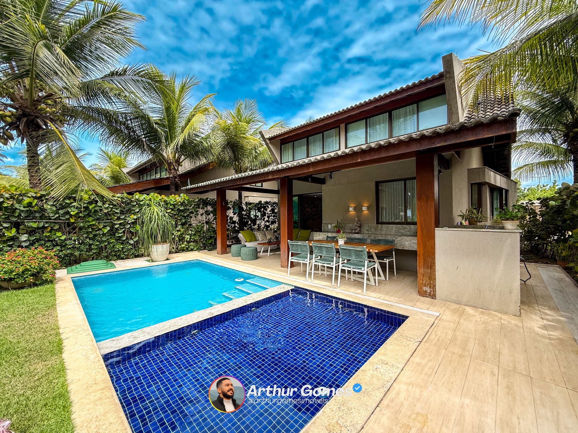 Bangalô em Muro Alto com 4 quartos, 212 m² e piscina privativa - Beach Class Eco Life