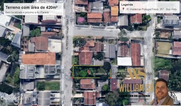 Incrível Terreno com 420m² à venda no bairro Boa Vista - Curitiba/PR