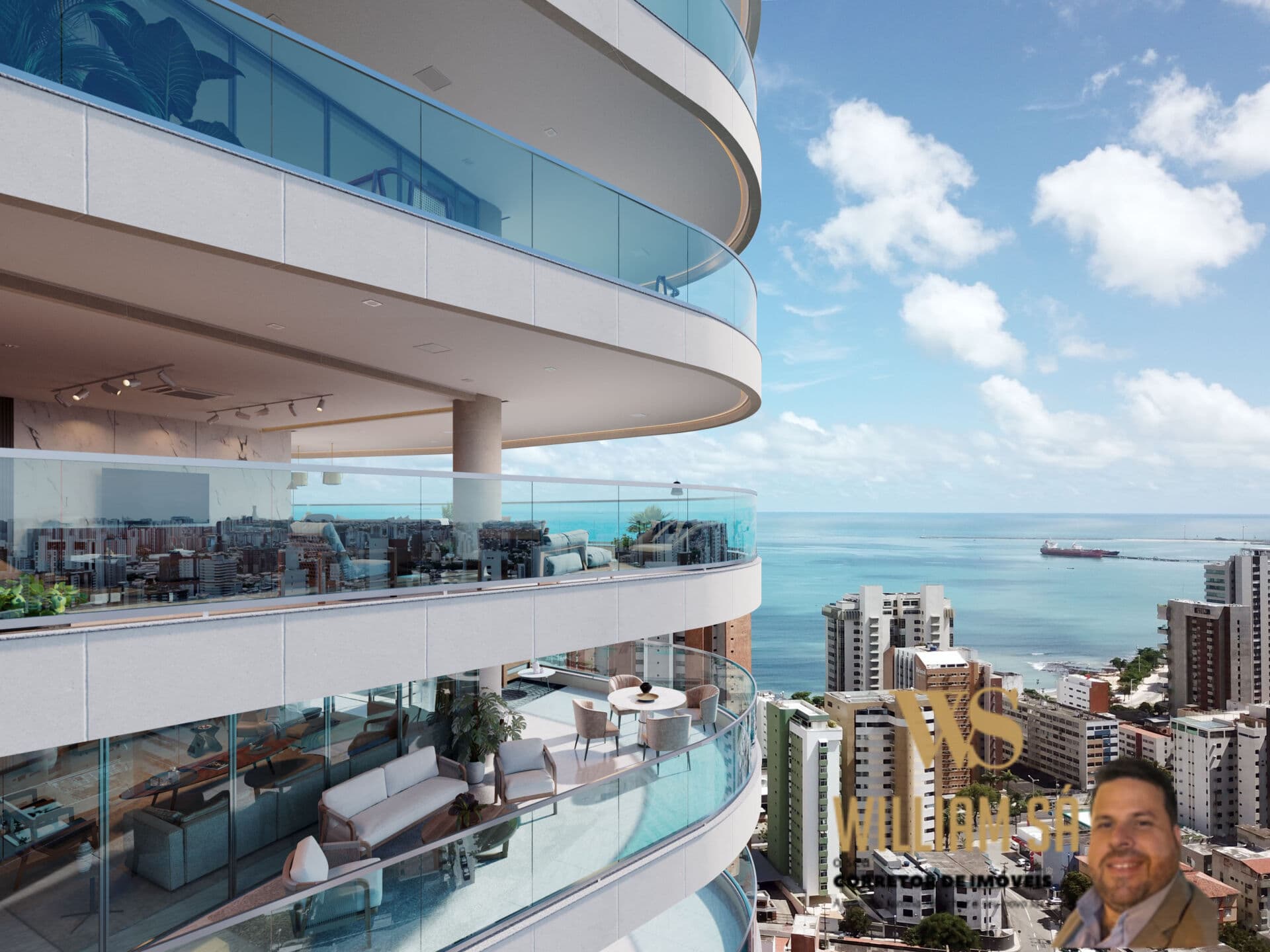 Apartamento Alto Padrão com 4 suites, 5 vagas, 355 metros, na rua Sílvia jatahy no Bairro Meireles em Fortaleza Ceará próximo à Beida Mar