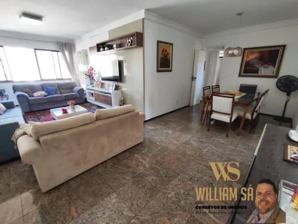 Apartamento com 139m2 no bairro Papicu. 3 suítes com 2 vagas, próximo ao shopping Rio Mar em Fortaleza/CE