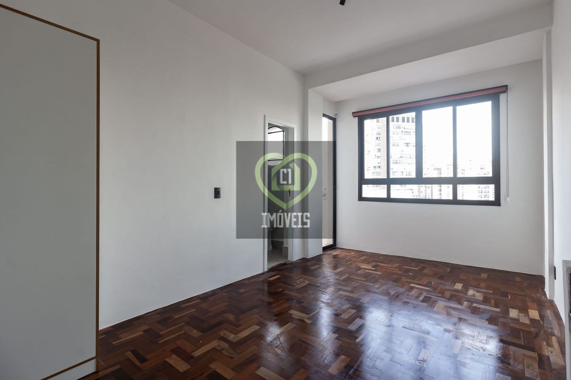 Studio 30m², 1 quarto e 1 banheiro.