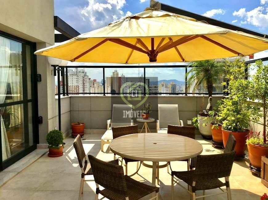 Cobertura para venda. Duplex 280m2 com 4 suítes e 4 vagas demarcadas