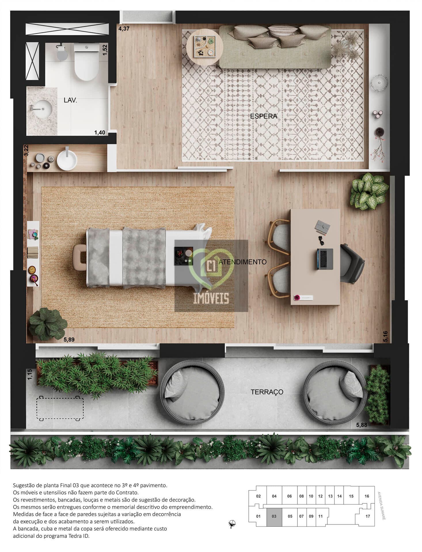 Perdizes - excelente oportunidade, sala comercial novinha, 42,50 mts²