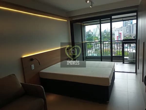 Studio mobiliado e com lazer completo