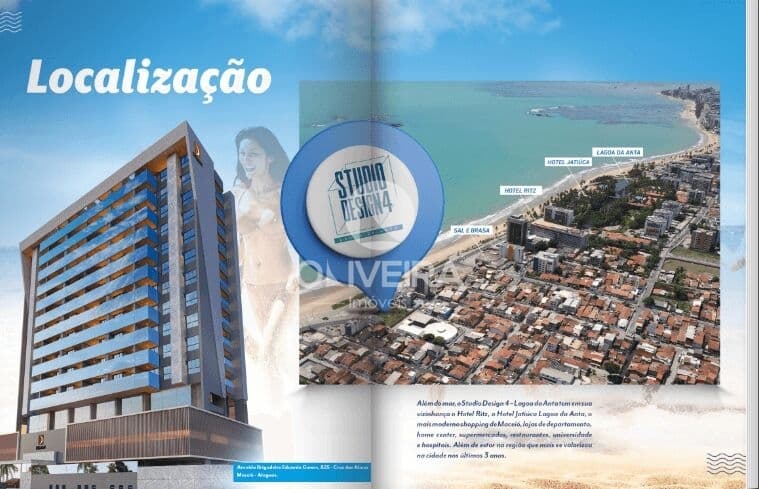 Studio Design 4 - Lagoa da Anta: Apartamentos 2 suítes e varanda a beira-mar, com Luxo, Conforto e Versatilidade em um Único Lugar!