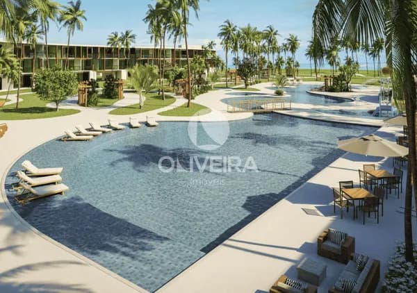 MILAGRES BEACH RESIDENCE- Apartamentos na planta 2 suítes e varanda a beira-mar de São Miguel dos Milagres