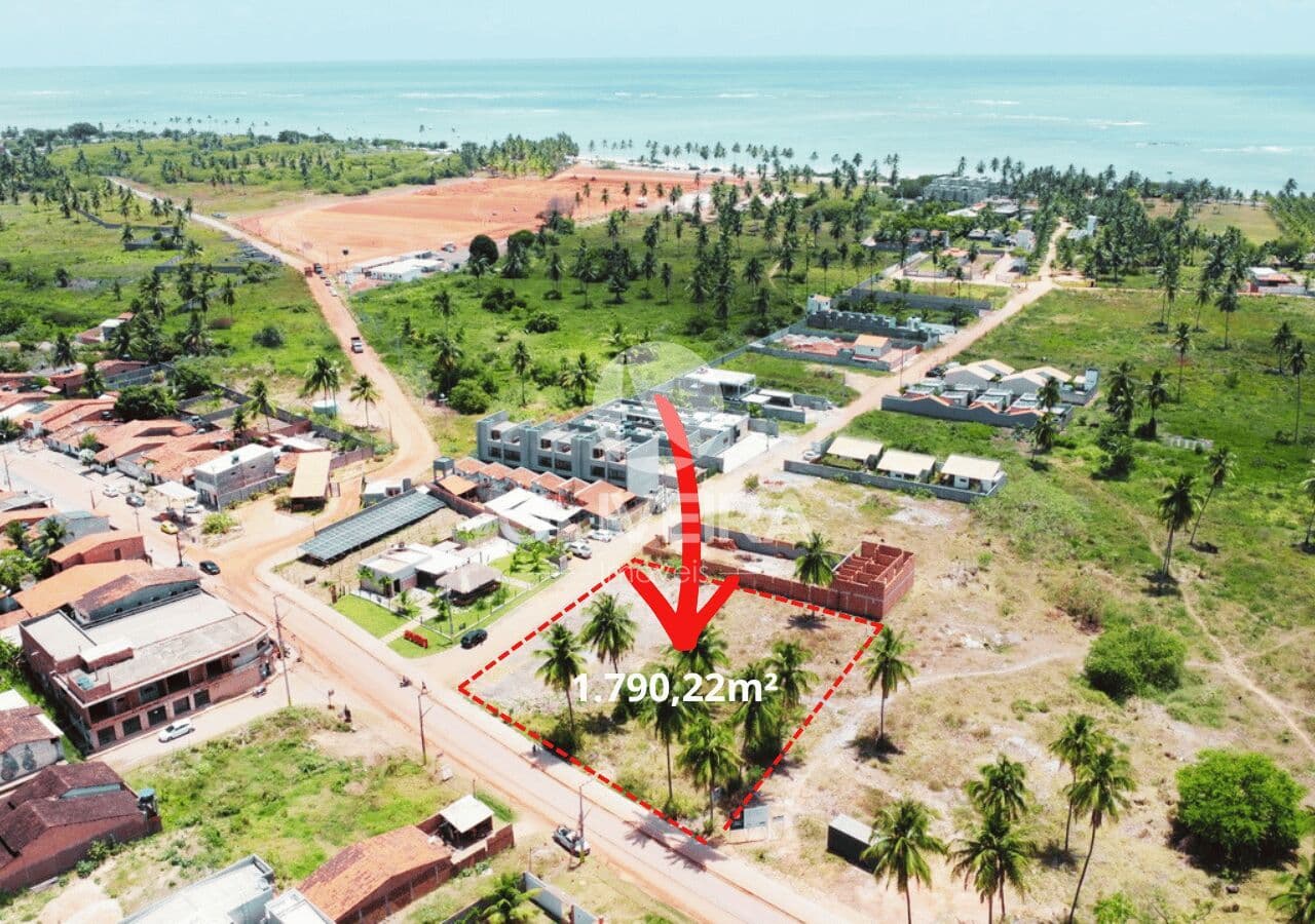 Terreno Comercial de Esquina com 1.790m² no Centro de São Miguel dos Milagres – Frente para a AL-101 Norte