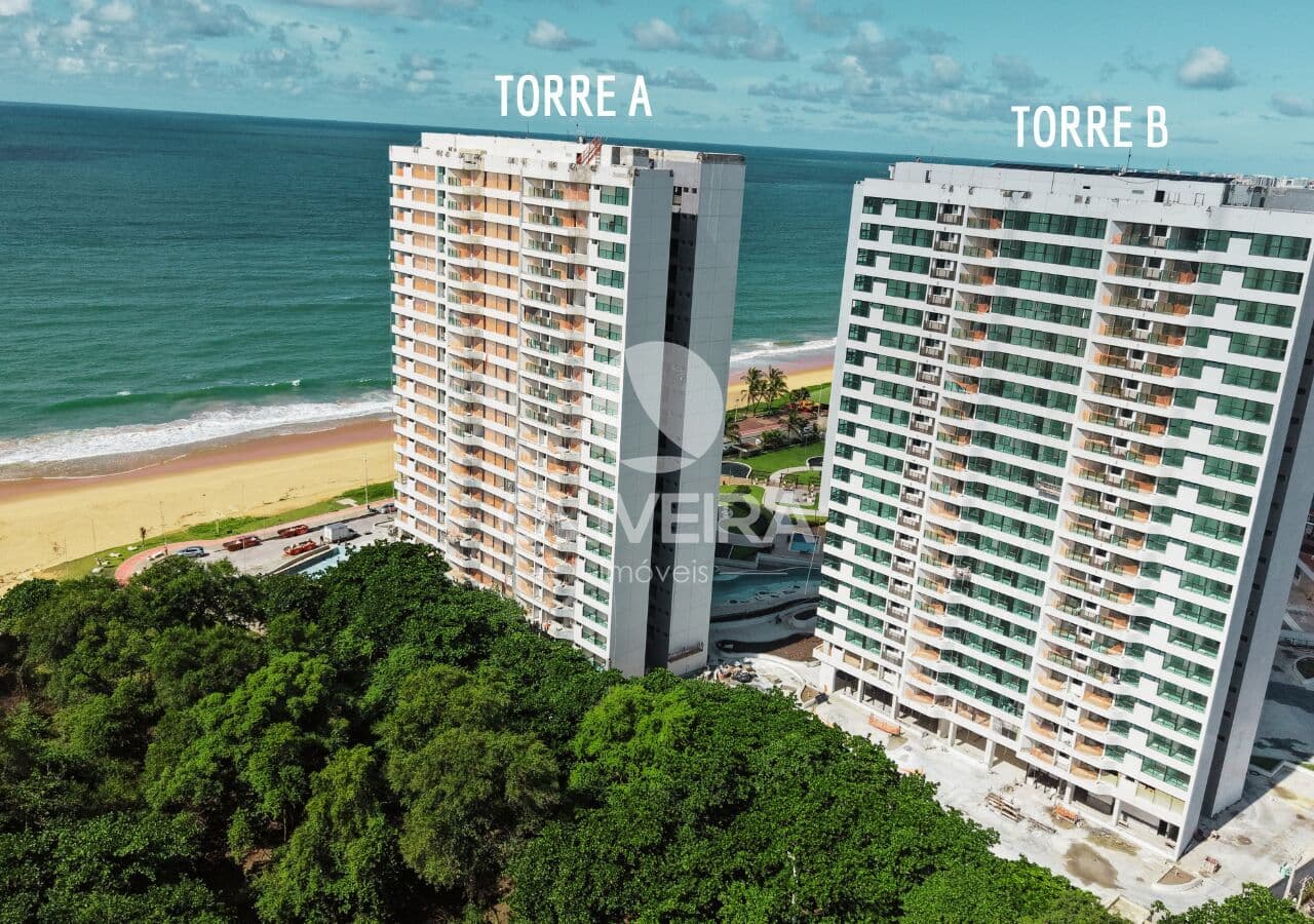 Apartamentos à venda beira-mar 3 quartos, sendo 1 suíte na praia de Jacarecica - Maceió, Alagoas