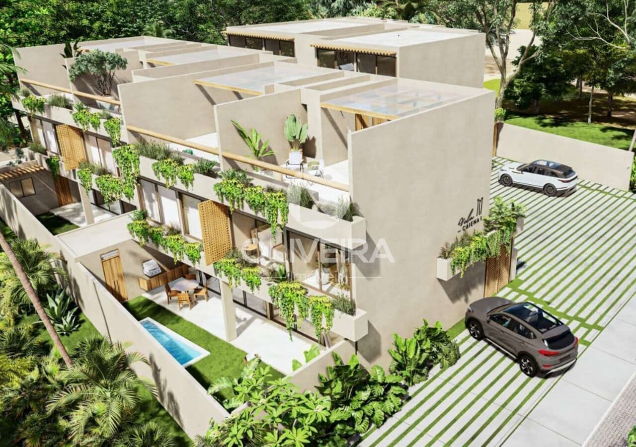 Apartamentos 2 suítes com ofurô à venda na praia do Riacho em São Miguel dos Milagres/AL