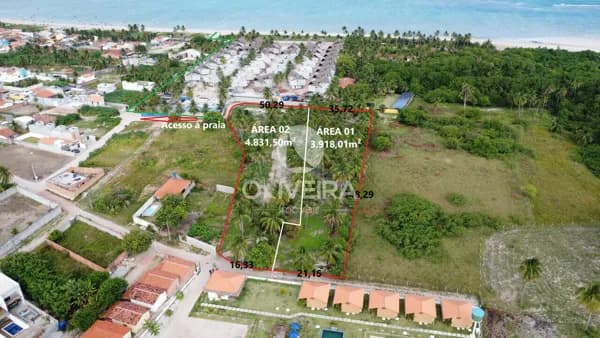 Terreno 8.749,51m² à venda em São Miguel dos Milagres em Alagoas