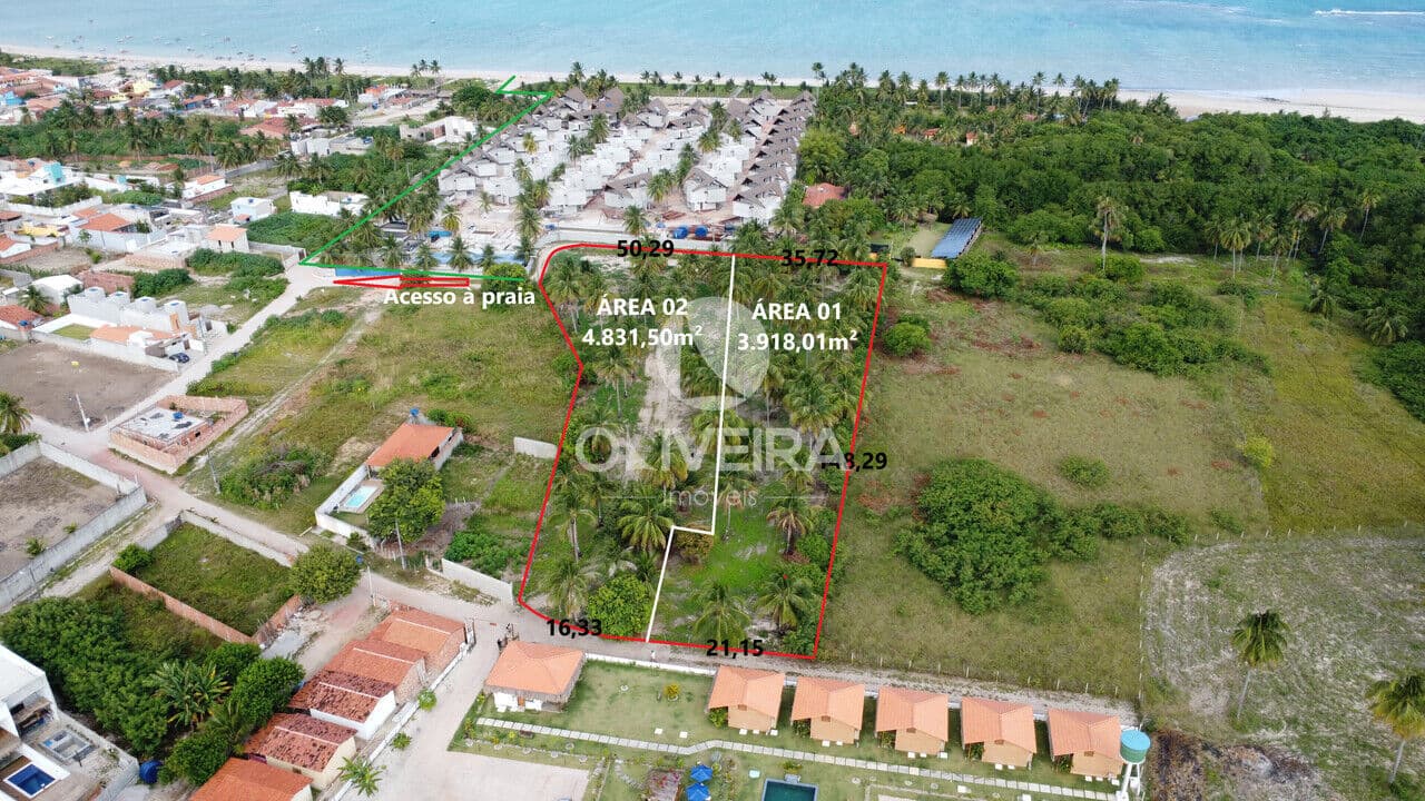 Terreno 8.749,51m² à venda em São Miguel dos Milagres em Alagoas