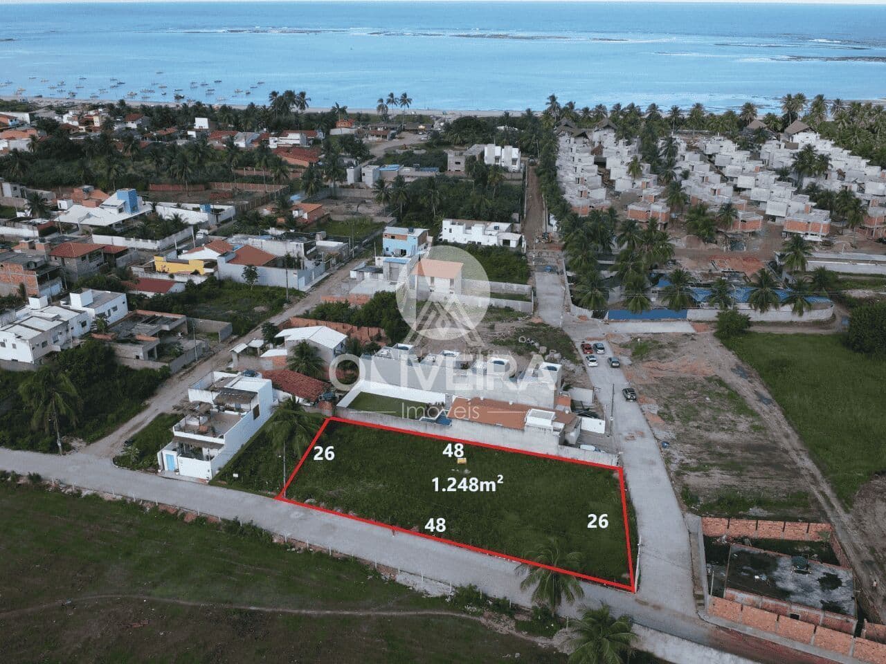 Terreno com 1.248m² à venda em São Miguel dos Milagres em Alagoas