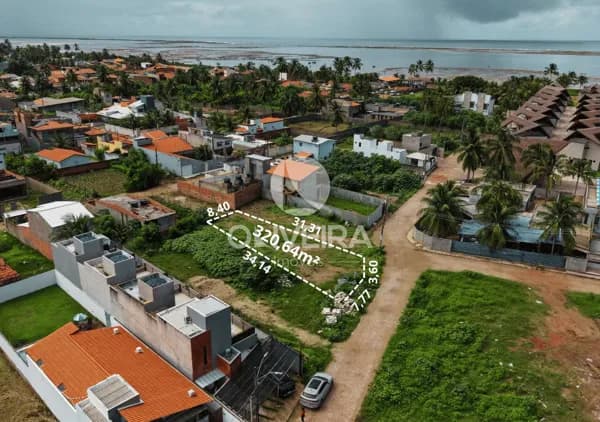 Terreno 320m² Porto da Rua | Lote em Milagres AL | Invista em Milagres