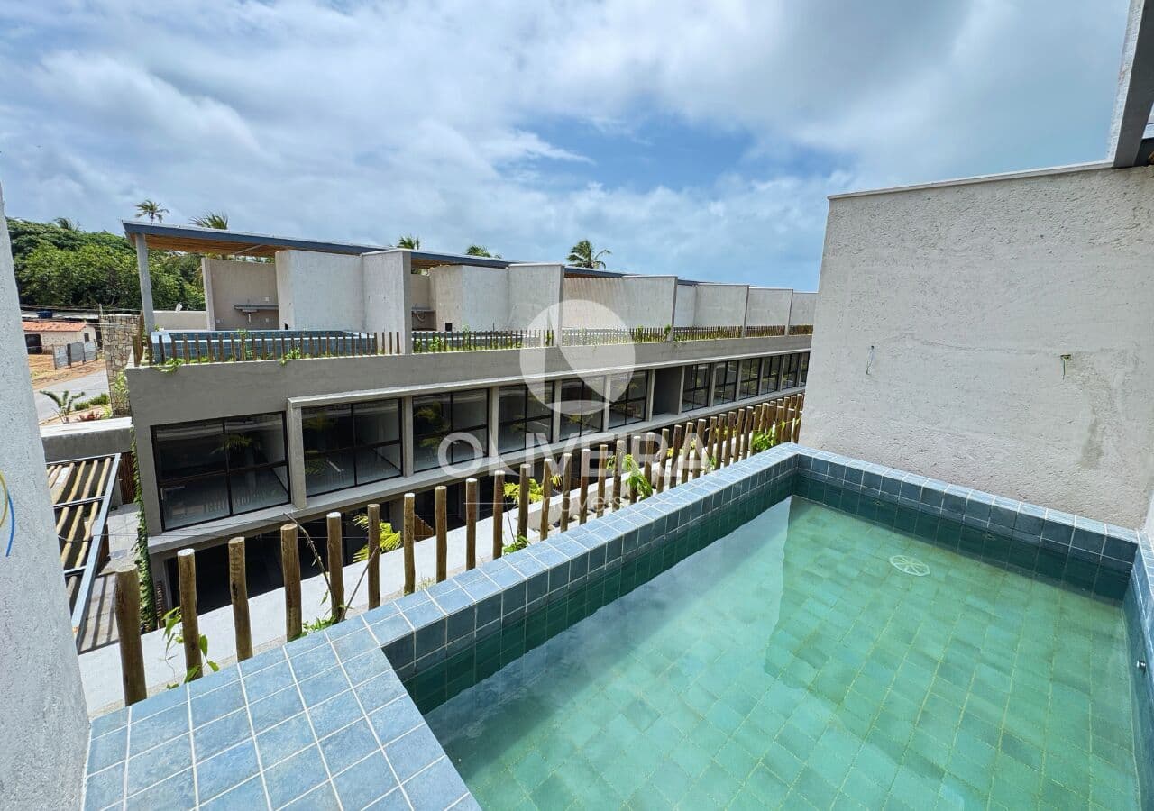 Casas Duplex à venda com 2 suítes, piscina e rooftop, na praia do Marceneiro em Passo de Camaragibe - AL