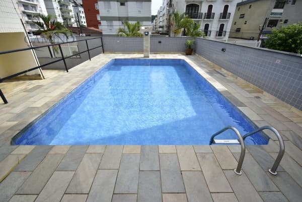 APARTAMENTO de frente com sacada, 2 dormitórios, lazer, a venda, Las Palmas, Guarujá/SP