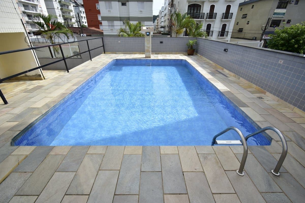 APARTAMENTO de frente com sacada, 2 dormitórios, lazer, a venda, Las Palmas, Guarujá/SP