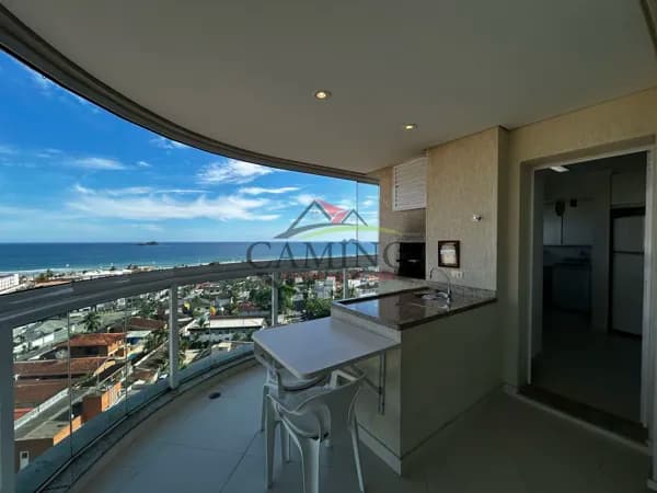 Apartamento com 3 suítes à venda, 100 m², vista total para o mar, próximo da praia da enseada