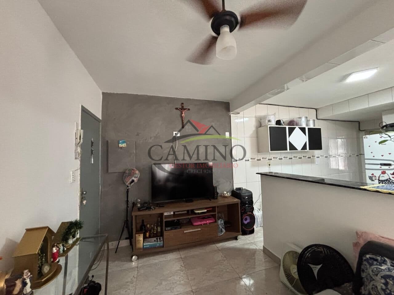 Apartamento de 1 dormitório, 50 m², próximo à praia do Tombo, Guarujá/SP.