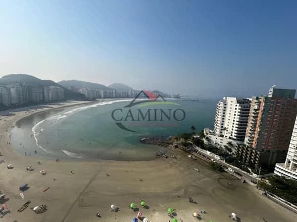 Cobertura duplex com 05 suites, 04 vagas de garagem, Area total de 205 mts², pé na Areia , nos Asturias - Guarujá - SP.