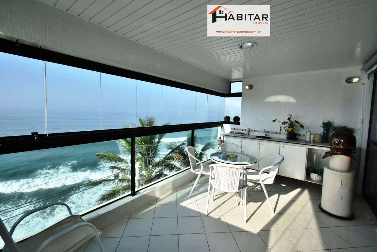 Apartamento com lazer frente ao mar no Morro do Maluf Pitangueiras Enseada Guarujá SP