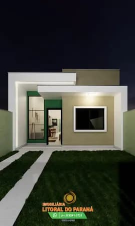 Casa Padrão com 2 quartos sendo um suíte