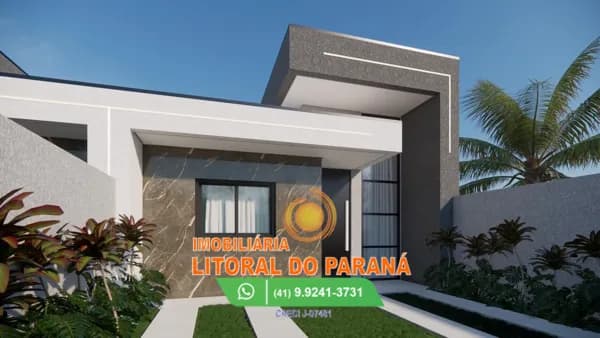 Casa em Alvenaria - 03 dormitórios sendo 01 suíte - Balneário Monções - Pontal do Paraná