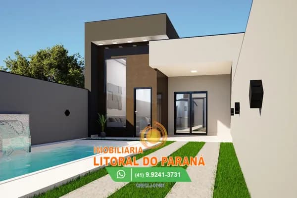Casa Nova 3 Quartos - Piscina - Matinhos