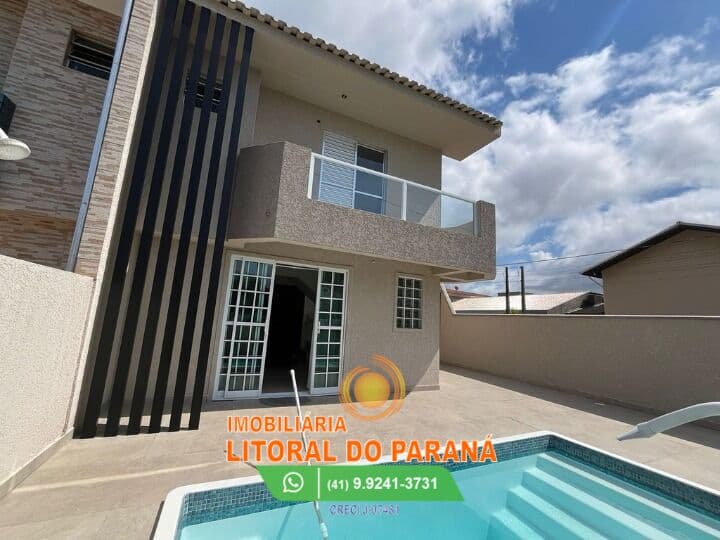 Sobrado de Esquina 3 Quartos - Piscina - Porto Fino - Pontal do Paraná