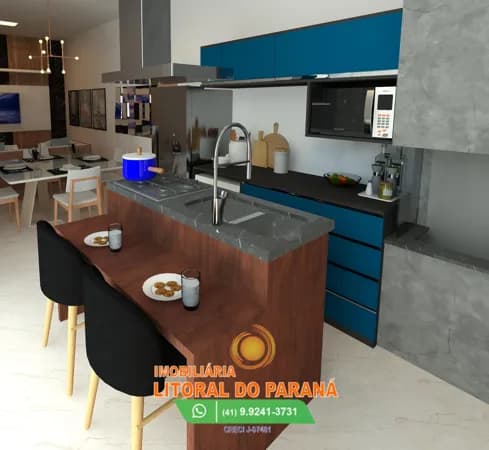 APARTAMENTO COM 2 QUARTOS SENDO UM SUITE